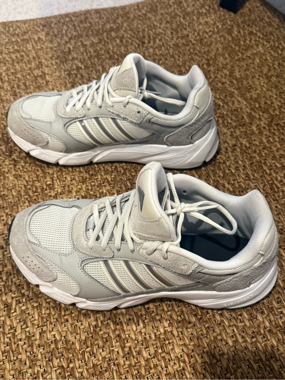 adidas Women's  Light Gray/White Sneakers